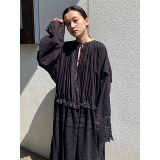 トゥデイフル(TODAYFUL)のChurch Lace Dres 黒 38(ロングワンピース/マキシワンピース)