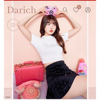 ダーリッチ(Darich)のダーリッチ ラインストーンショートTシャツ(Tシャツ(半袖/袖なし))