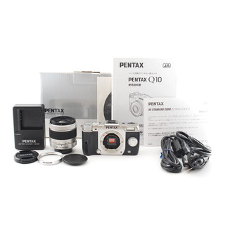 ペンタックス(PENTAX)のPENTAX ペンタックス Q10 レンズキット シルバー シャッター数2507(ミラーレス一眼)