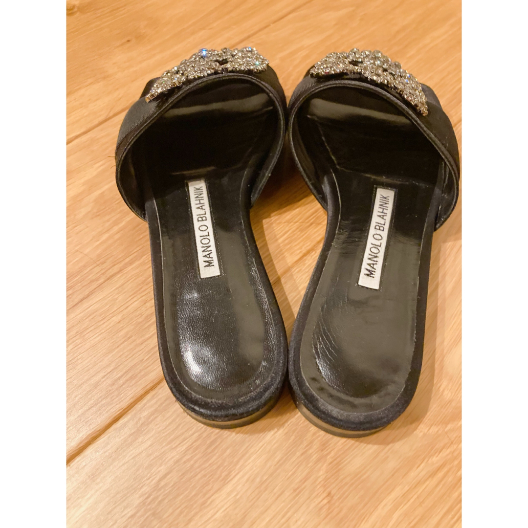 人気商品は 美品 MANOLO BLAHNIKマノロブラニク 36.5 ミュール