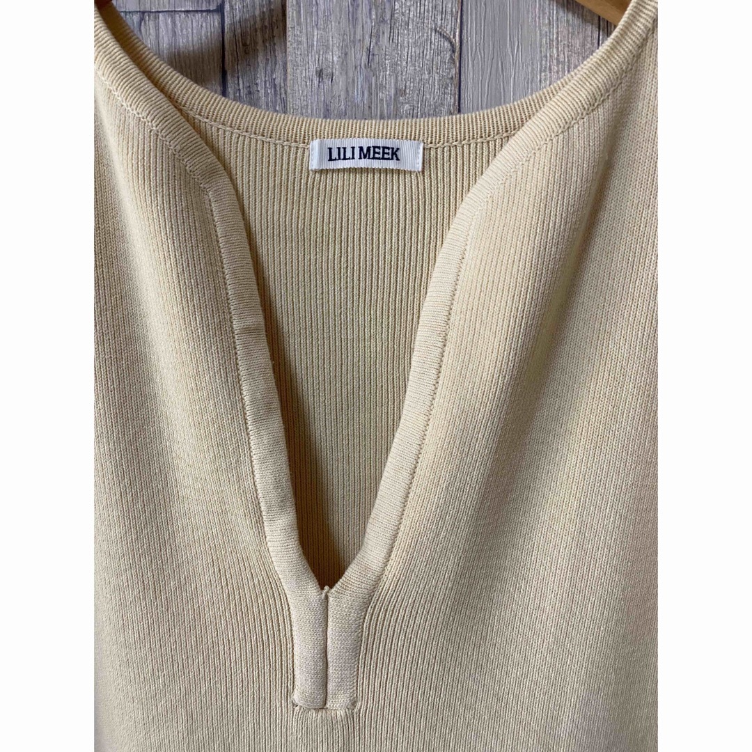 lilimeek / open neck pullover カフタン ワンピース