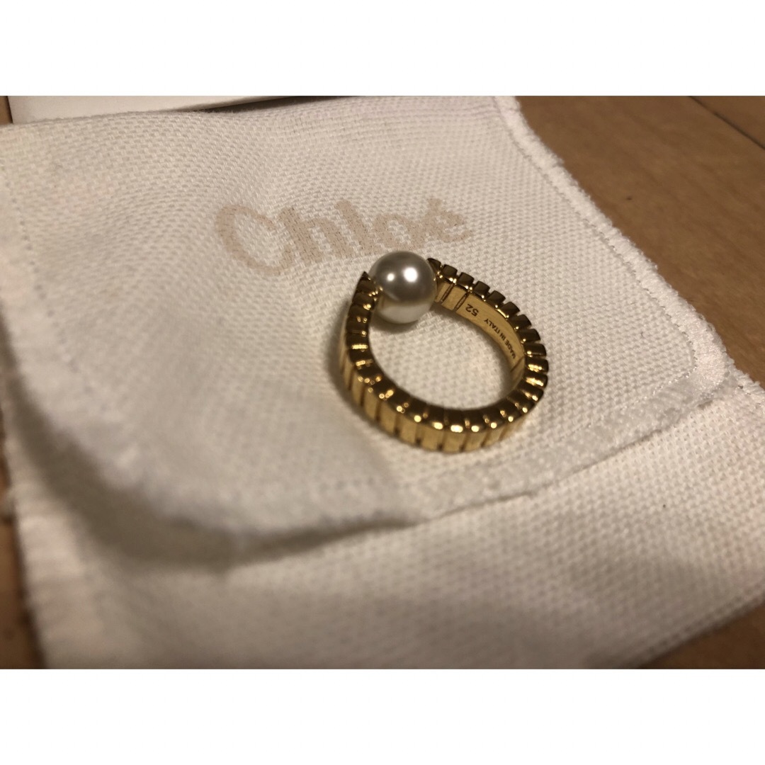 Chloe(クロエ)の新品Chloe パール装飾リング＆バングル 指輪 ブレスレットPearl クロエ レディースのアクセサリー(ブレスレット/バングル)の商品写真