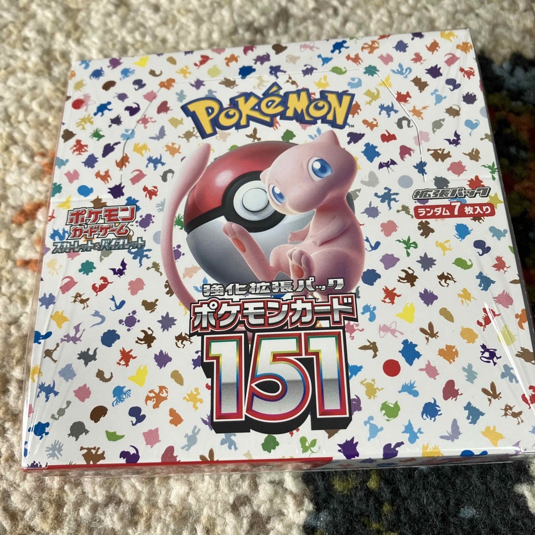 ポケモン(ポケモン)の151ポケモンカードBOX シュリンク付き エンタメ/ホビーのトレーディングカード(Box/デッキ/パック)の商品写真