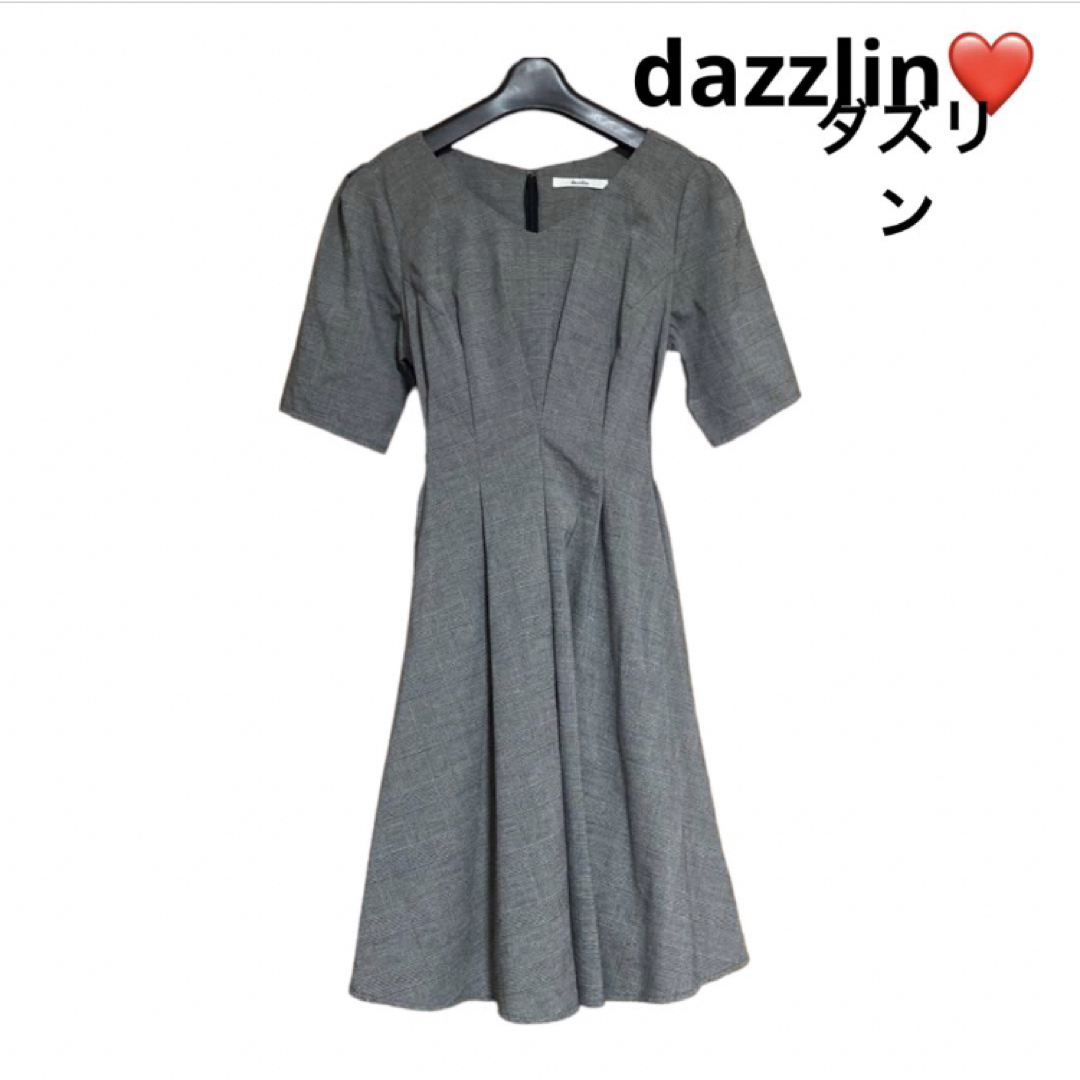 dazzlin(ダズリン)のマル様専用❗️《ダズリン》チェック　スタイル抜群　バックリボン❤️ ワンピース　 レディースのワンピース(ひざ丈ワンピース)の商品写真