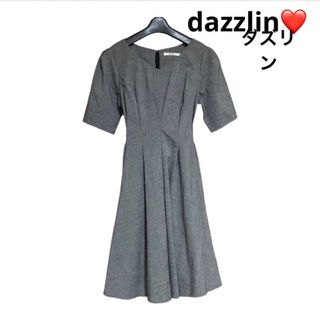 ダズリン(dazzlin)のマル様専用❗️《ダズリン》チェック　スタイル抜群　バックリボン❤️ ワンピース　(ひざ丈ワンピース)