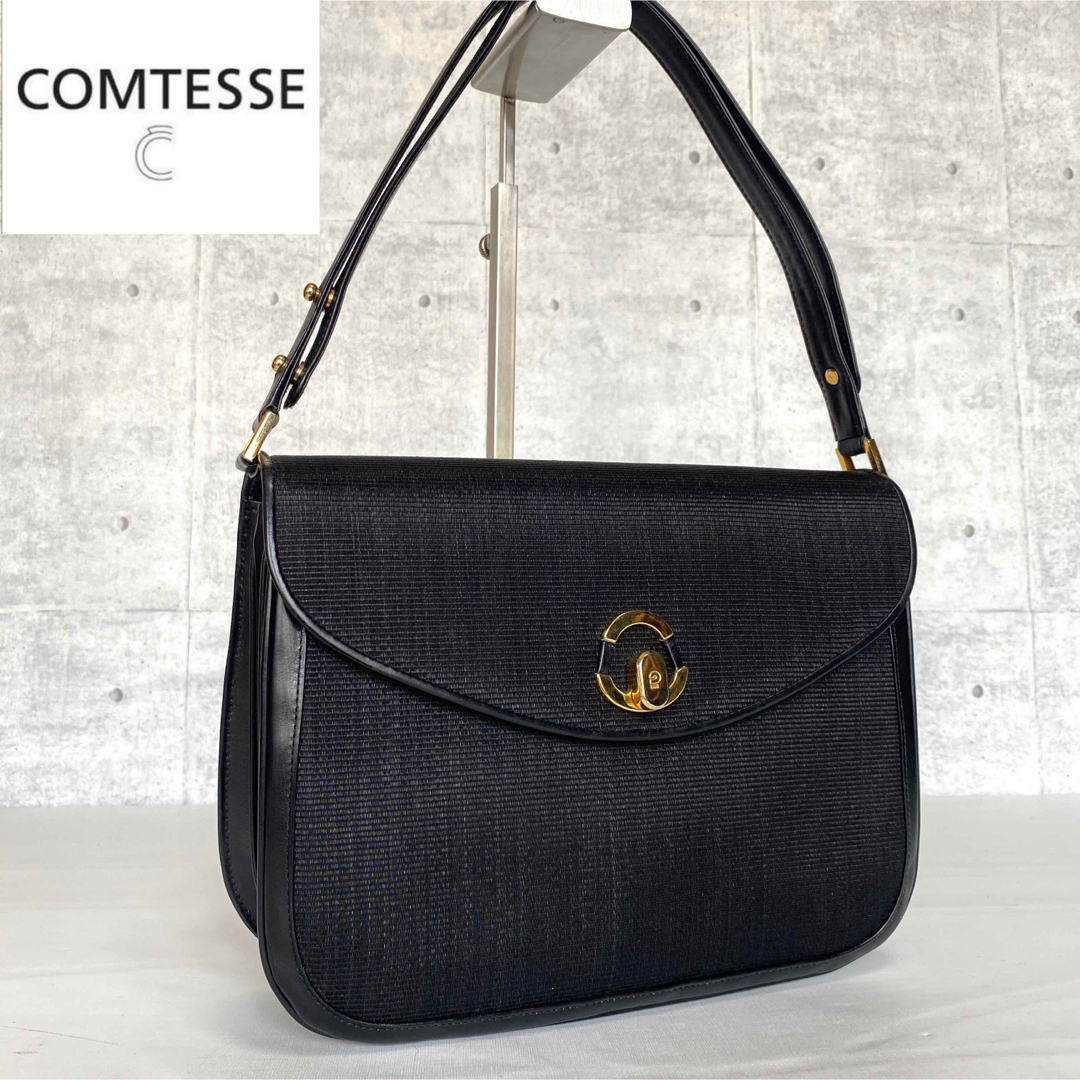 COMTESSE - 【極美品】COMTESSE ホースヘア ブラック ゴールド金具