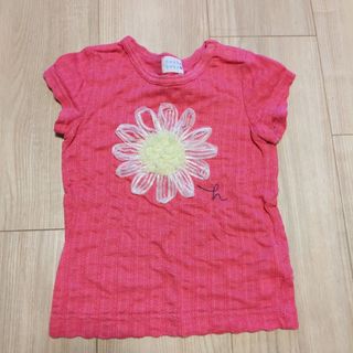 ハッカベビー(hakka baby)のチュール花 トップス 80 90 Ｔシャツ ハッカベビー(Ｔシャツ)