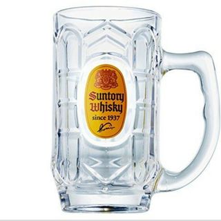 【新品未使用】SUNTORY ガラス　メガ角ハイジョッキ　グラス 700ml(グラス/カップ)