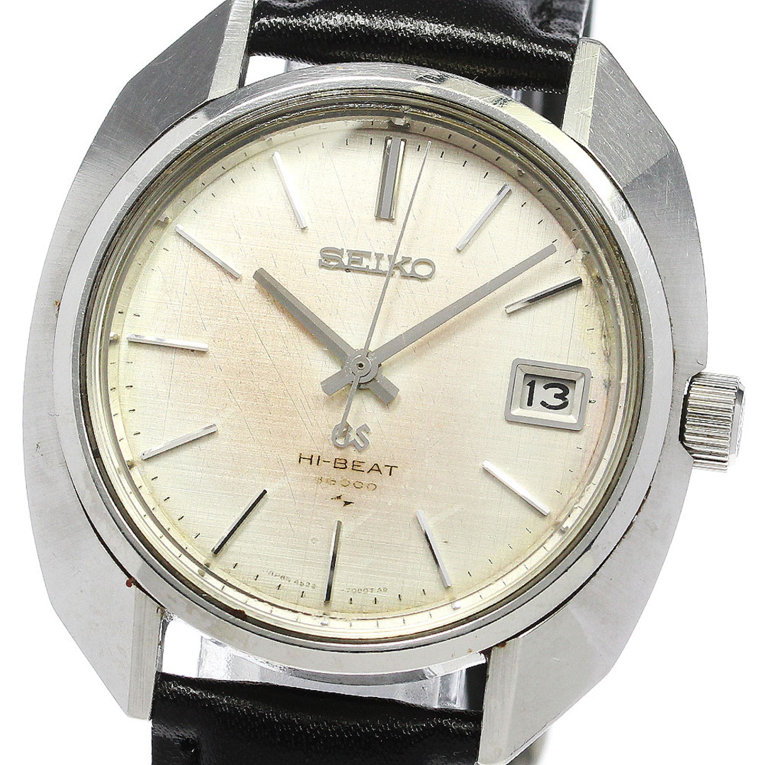 セイコー SEIKO 4522-7000 グランドセイコー ハイビート デイト 手巻き メンズ _756594 腕時計(アナログ)