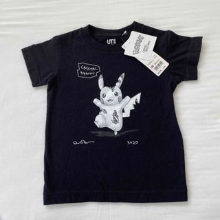 ユニクロ(UNIQLO)のユニクロ　UT ポケモン　Tシャツ　キッズ　黒　100cm  新品(Tシャツ/カットソー)