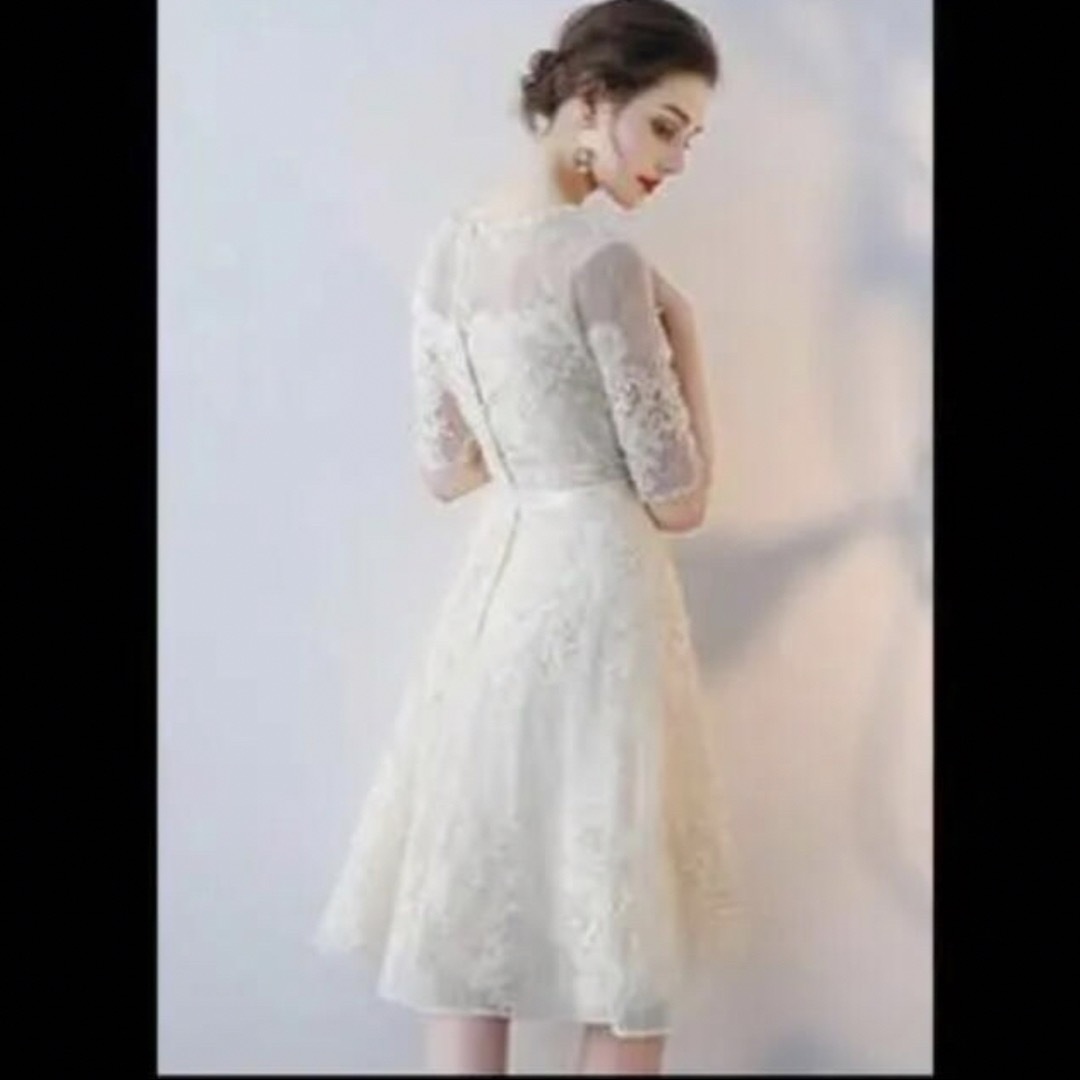 パティードレス ドレス 結婚式 お呼ばれ 発表会 レディースのフォーマル/ドレス(ミディアムドレス)の商品写真