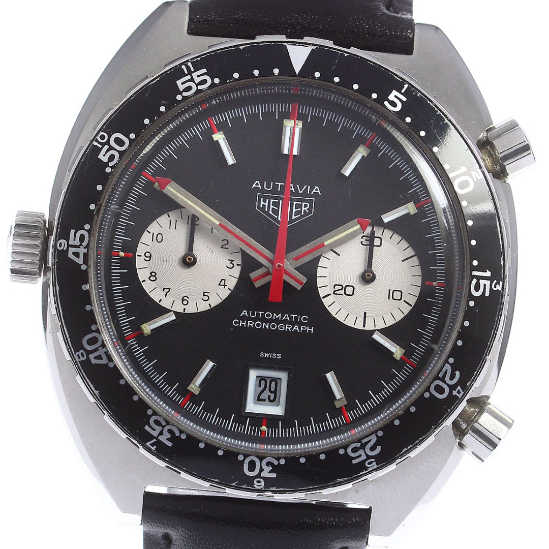 ホイヤー Heuer オータヴィア1163 デイト クロノグラフ 自動巻き メンズ _755268