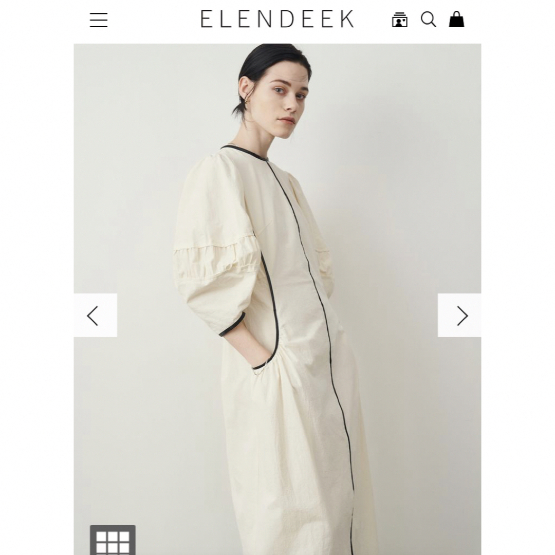 ELENDEEK  新品ワンピース ホワイト