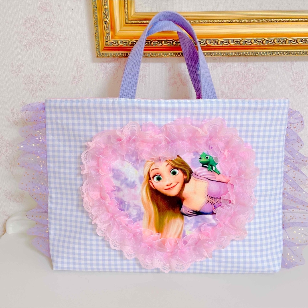 ラプンツェル バッグ プリンセス トート レッスン 手提げ 女の子 紫 ピンク | フリマアプリ ラクマ
