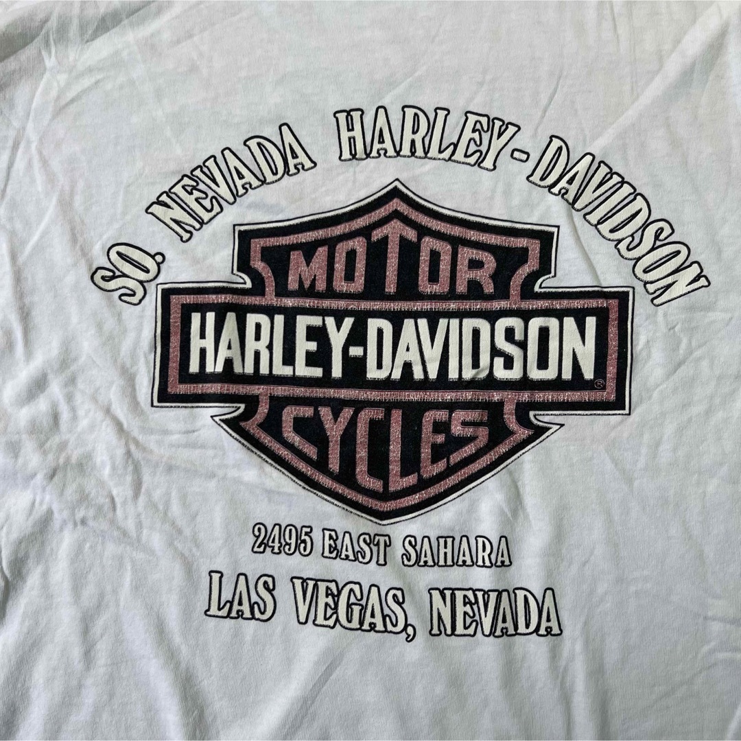 Harley Davidson(ハーレーダビッドソン)の90s VINTAGE Harley-Davidson 星条旗Tee　USA製 メンズのトップス(Tシャツ/カットソー(半袖/袖なし))の商品写真