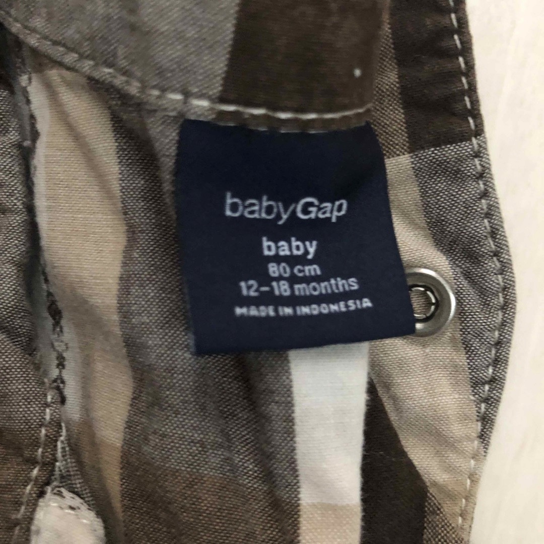 babyGAP(ベビーギャップ)のベビーギャップ　半袖ロンパース　80 キッズ/ベビー/マタニティのベビー服(~85cm)(ロンパース)の商品写真