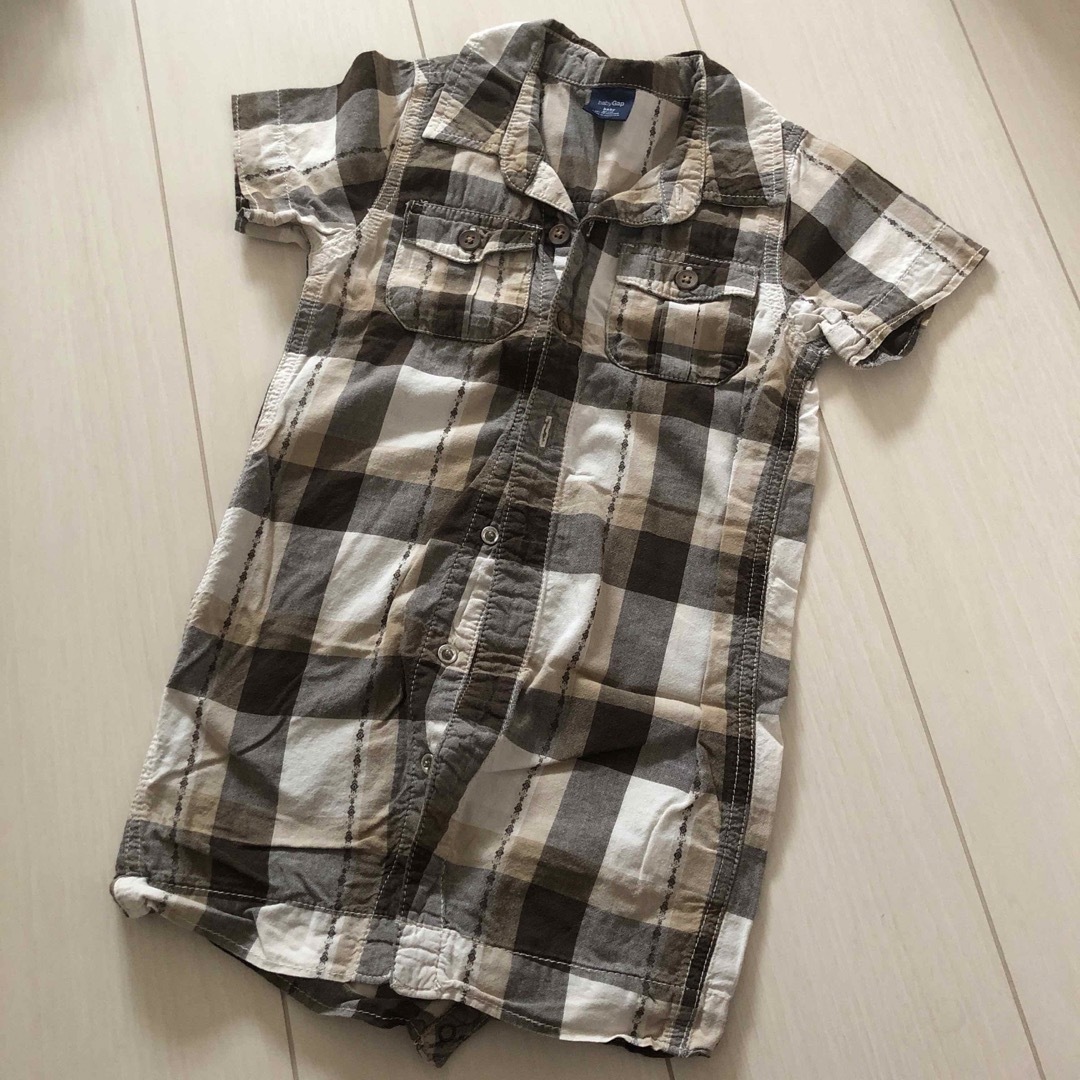 babyGAP(ベビーギャップ)のベビーギャップ　半袖ロンパース　80 キッズ/ベビー/マタニティのベビー服(~85cm)(ロンパース)の商品写真
