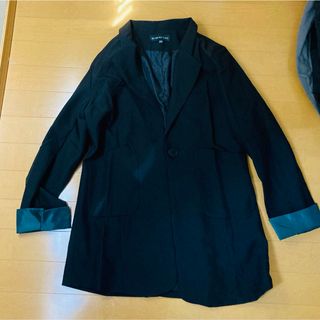 ジャケット　軽め！サイズ2xL  MからLサイズでもOK(ノーカラージャケット)