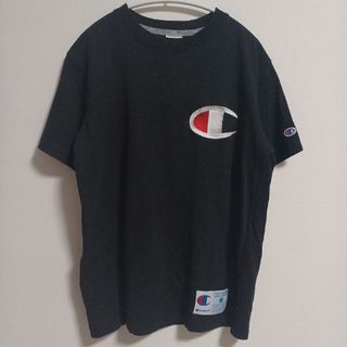 チャンピオン(Champion)の【hana様専用】美品。チャンピオン デカ刺繍ロゴ半袖カットソー(Tシャツ/カットソー(半袖/袖なし))