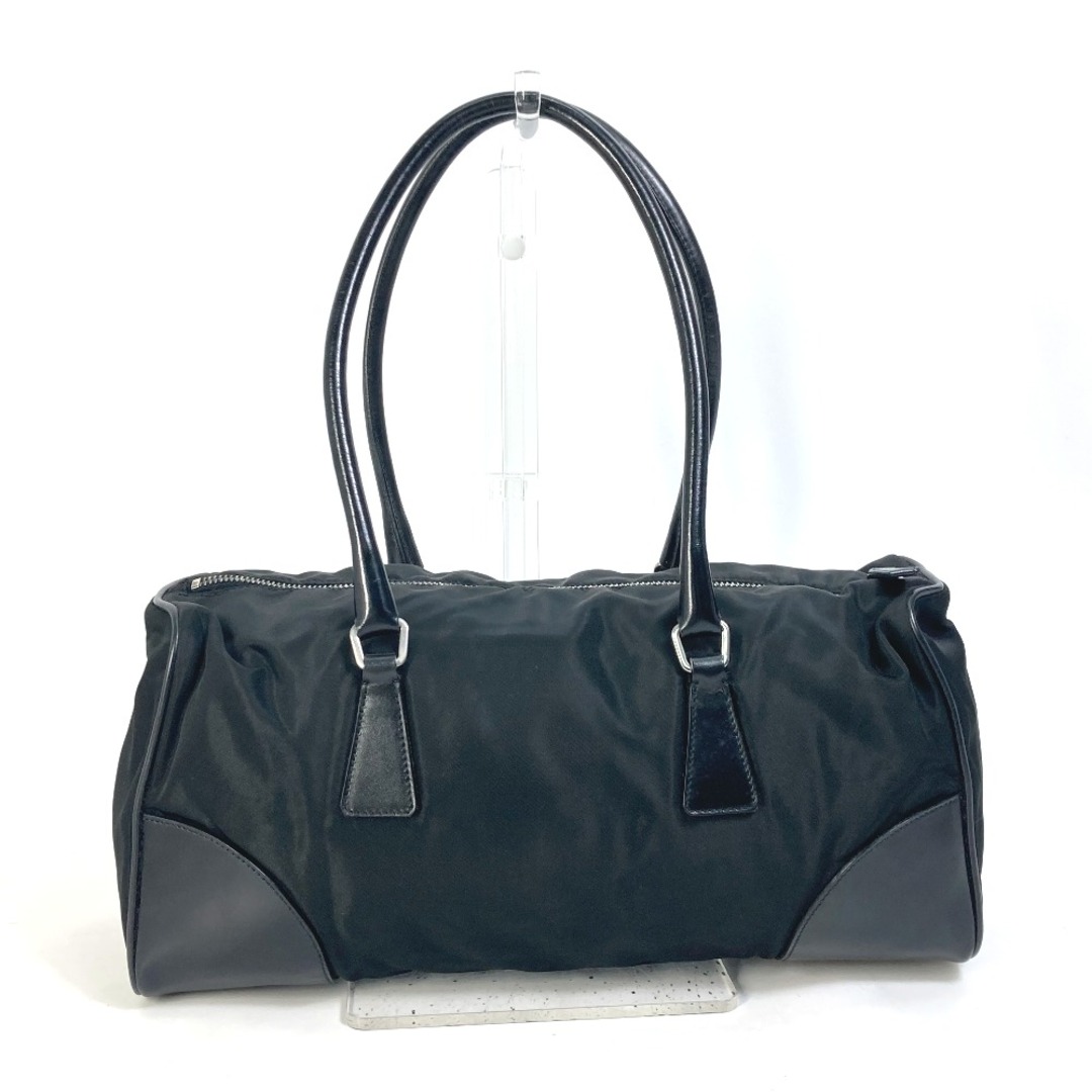 PRADA 三角プレート ショルダーバッグ ナイロン ブラック-