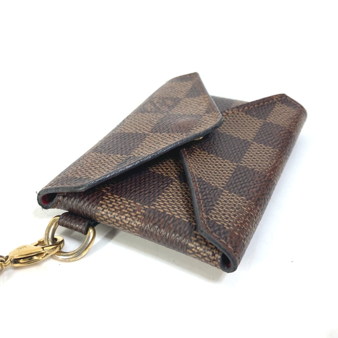 LOUIS VUITTON(ルイヴィトン)のルイヴィトン LOUIS VUITTON ポシェット キリガミ N60285  ダミエ チェーンネックレス付き 小銭入れ  財布 コインケース ダミエキャンバス エベヌ ブラウン レディースのファッション小物(コインケース)の商品写真