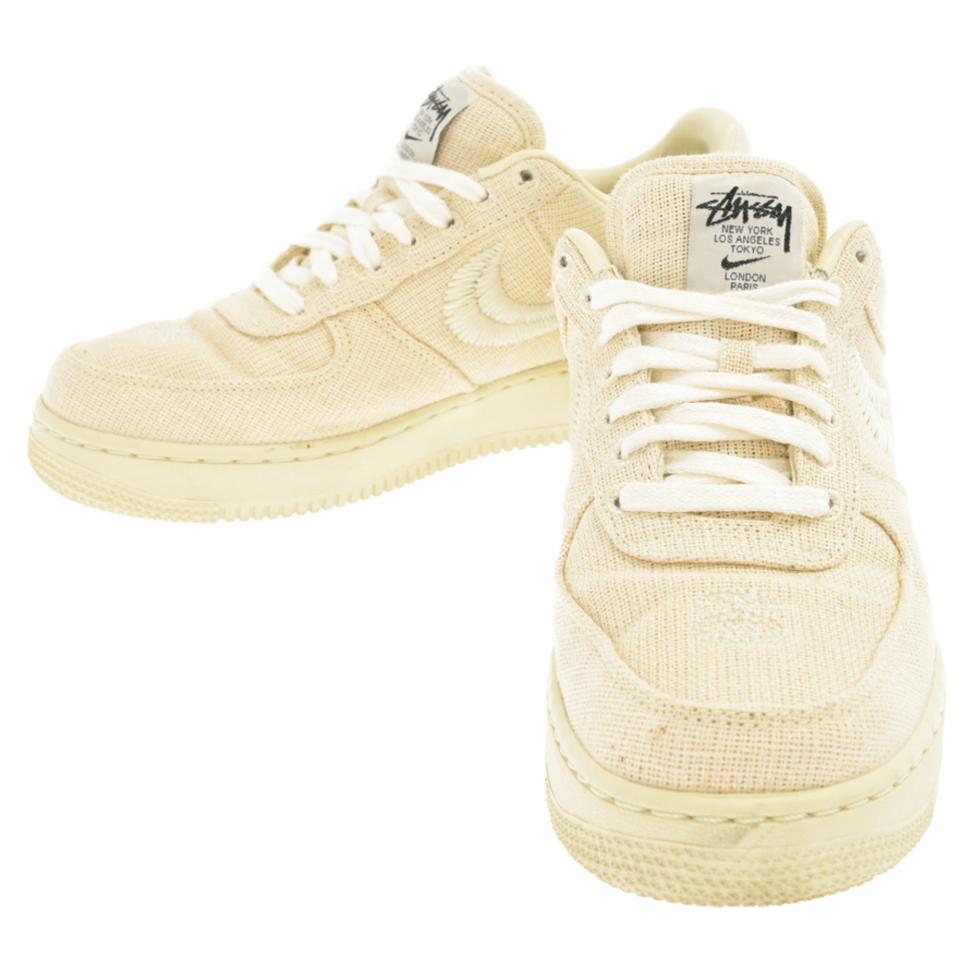 NIKE ナイキ ×STUSSY AIR FORCE 1 LOW FOSSIL ステューシー エアフォース1 ローカットスニーカー フォッシル ベージュ US7.5/26.5 CZ9084-200