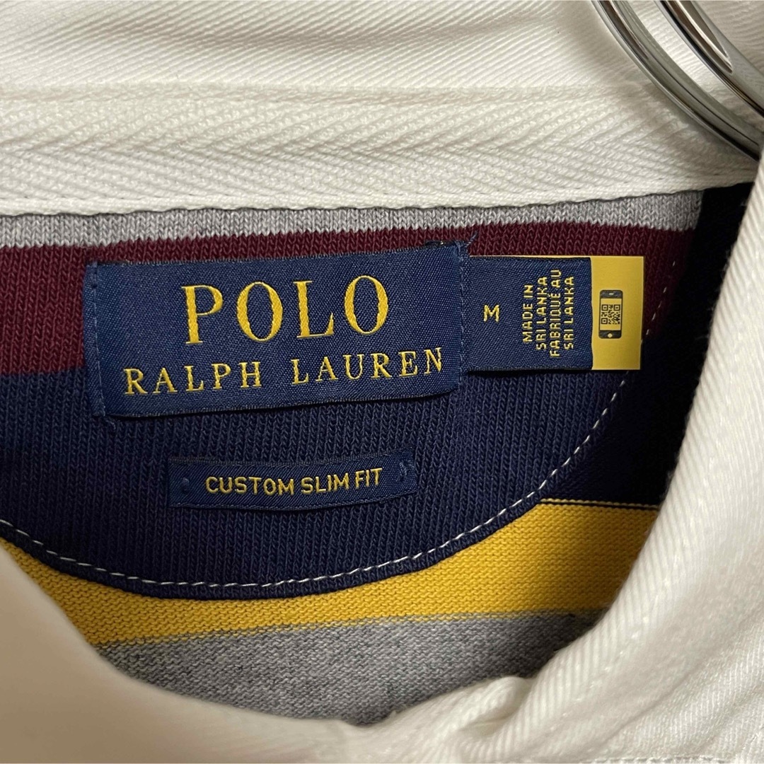 POLO RALPH LAUREN(ポロラルフローレン)のポロ ラルフローレン 長袖 ポロシャツ ラガーシャツ ラグビーシャツ ボーダー メンズのトップス(Tシャツ/カットソー(七分/長袖))の商品写真