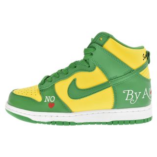 ナイキ(NIKE)のNIKE ナイキ ×SUPREME SB DUNK HIGH BY ANY MEANS DN3741-700 シュプリーム ダンク ハイ エスビー バイ エニィ ミーンズ ハイカットスニーカー US6/24cm グリーン/イエロー(スニーカー)