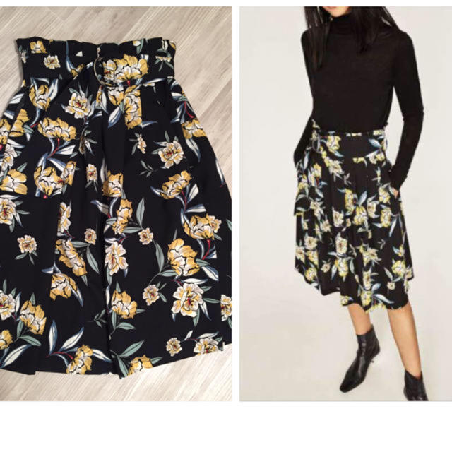 ZARA(ザラ)の今季ZARA♡花柄スカート レディースのスカート(ひざ丈スカート)の商品写真