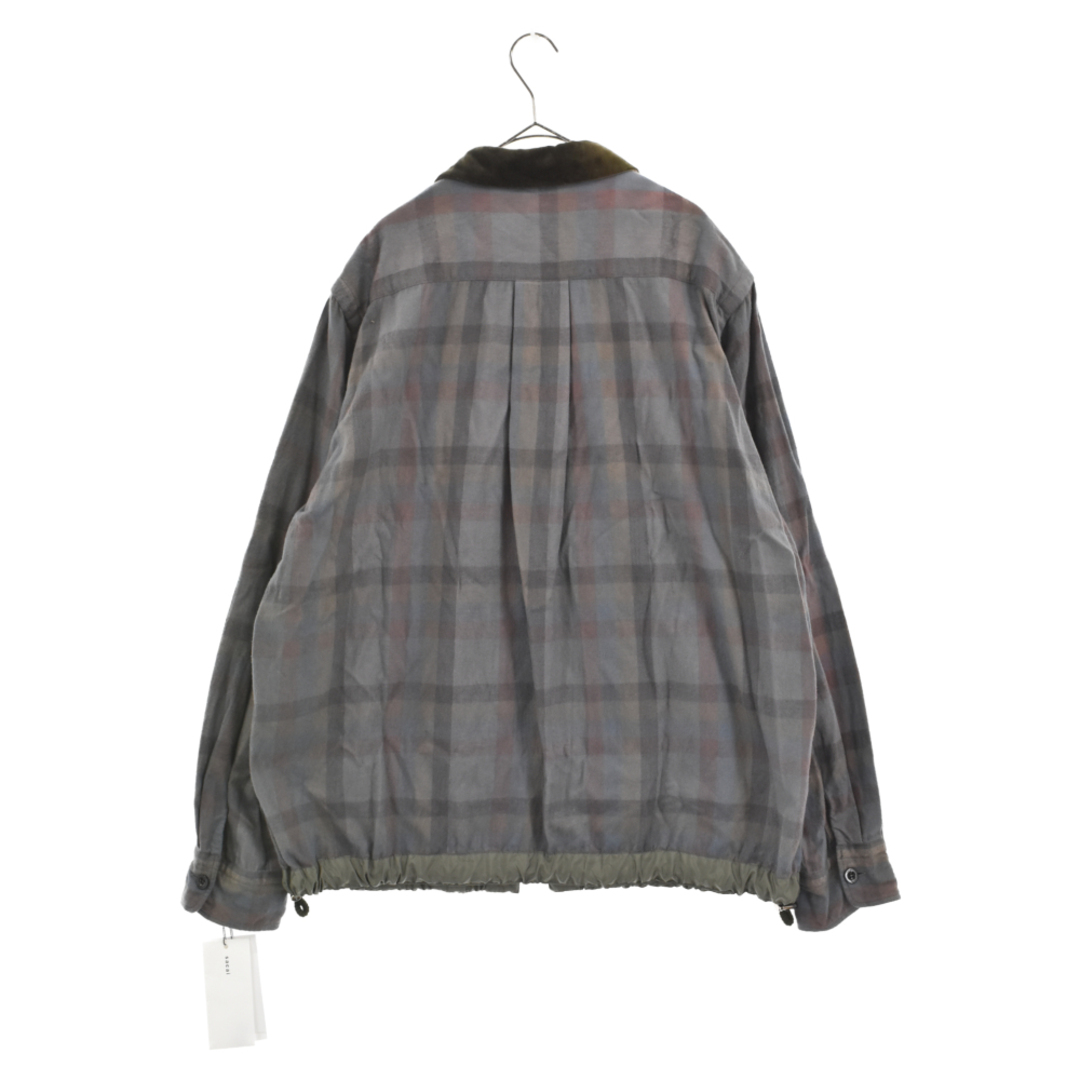 Sacai サカイ 22AW PLAID SHIRT 22-02838M 再構築 ドッキングシャツジャケット マルチカラー 長袖シャツ