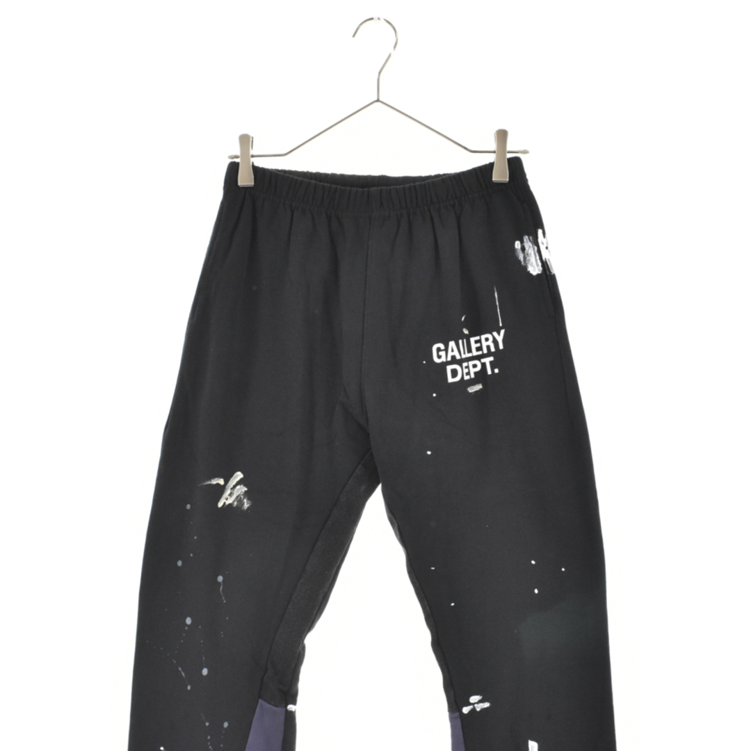 GALLERY DEPT. ギャラリーデプト 20AW Flare Painted Sweat Pants ペイント加工フレアスウェットパンツ ブラック スウェットパンツ GALLERY DEPT.(ギャラリーデプト) サイズ:M 20AW Flare Painted Sweat Pants ペイント加工フレアスウェットパンツ ブラック スウェットパンツ