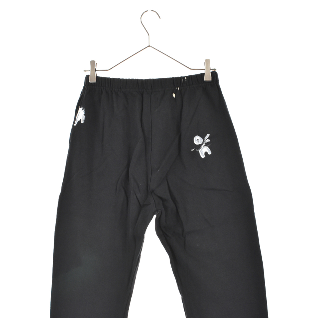 GALLERY DEPT. ギャラリーデプト 20AW Flare Painted Sweat Pants ペイント加工フレアスウェットパンツ ブラック スウェットパンツ GALLERY DEPT.(ギャラリーデプト) サイズ:M 20AW Flare Painted Sweat Pants ペイント加工フレアスウェットパンツ ブラック スウェットパンツ