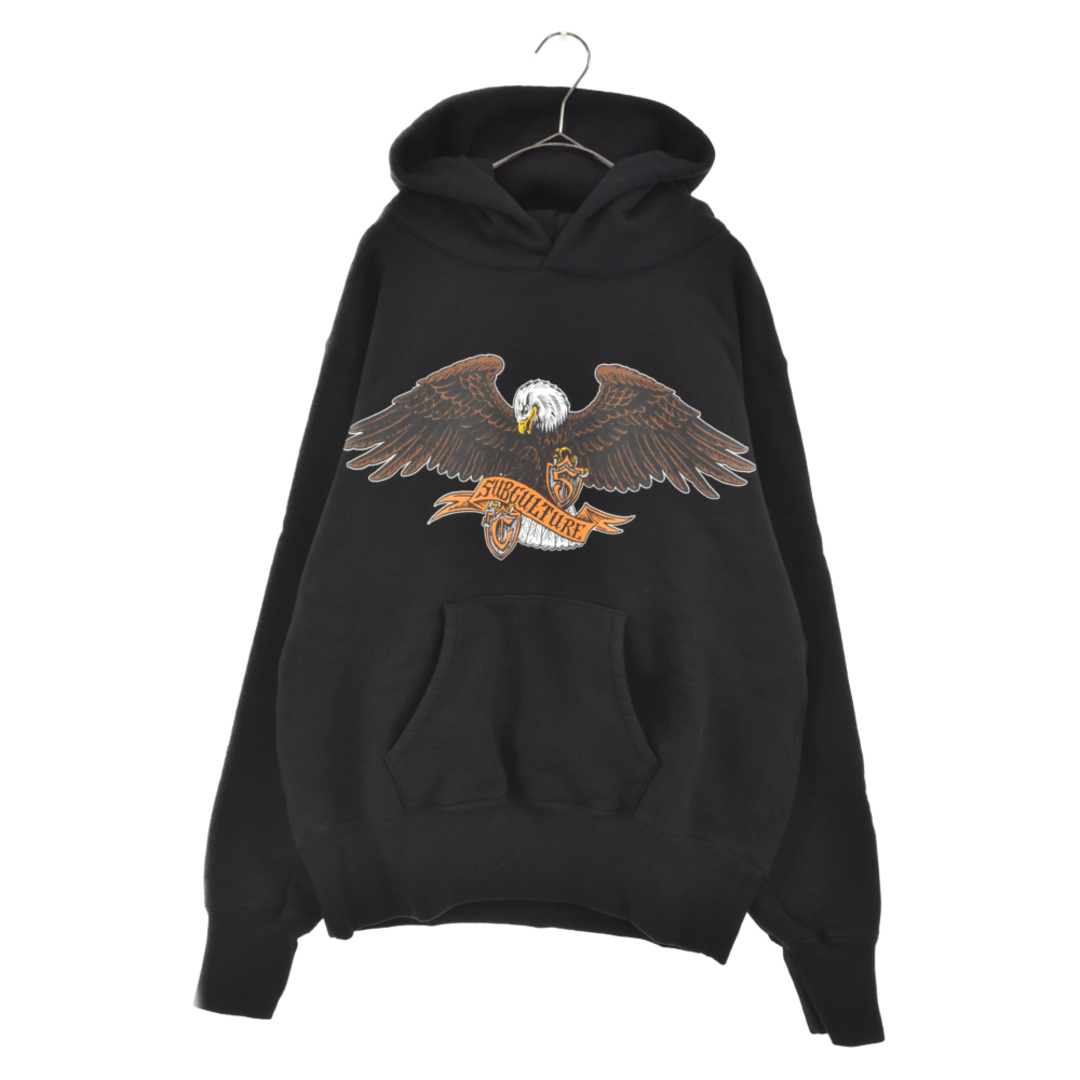 即日配送 Subculture EMBLEM EAGLE HOODIE GRAY