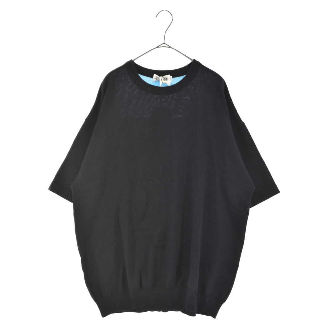 CALEE キャリー 21SS Drop Shoulder S/S Crew Neck Knit Sweater ドロップショルダー 半袖ニットセーター Tシャツ CL-21SS054