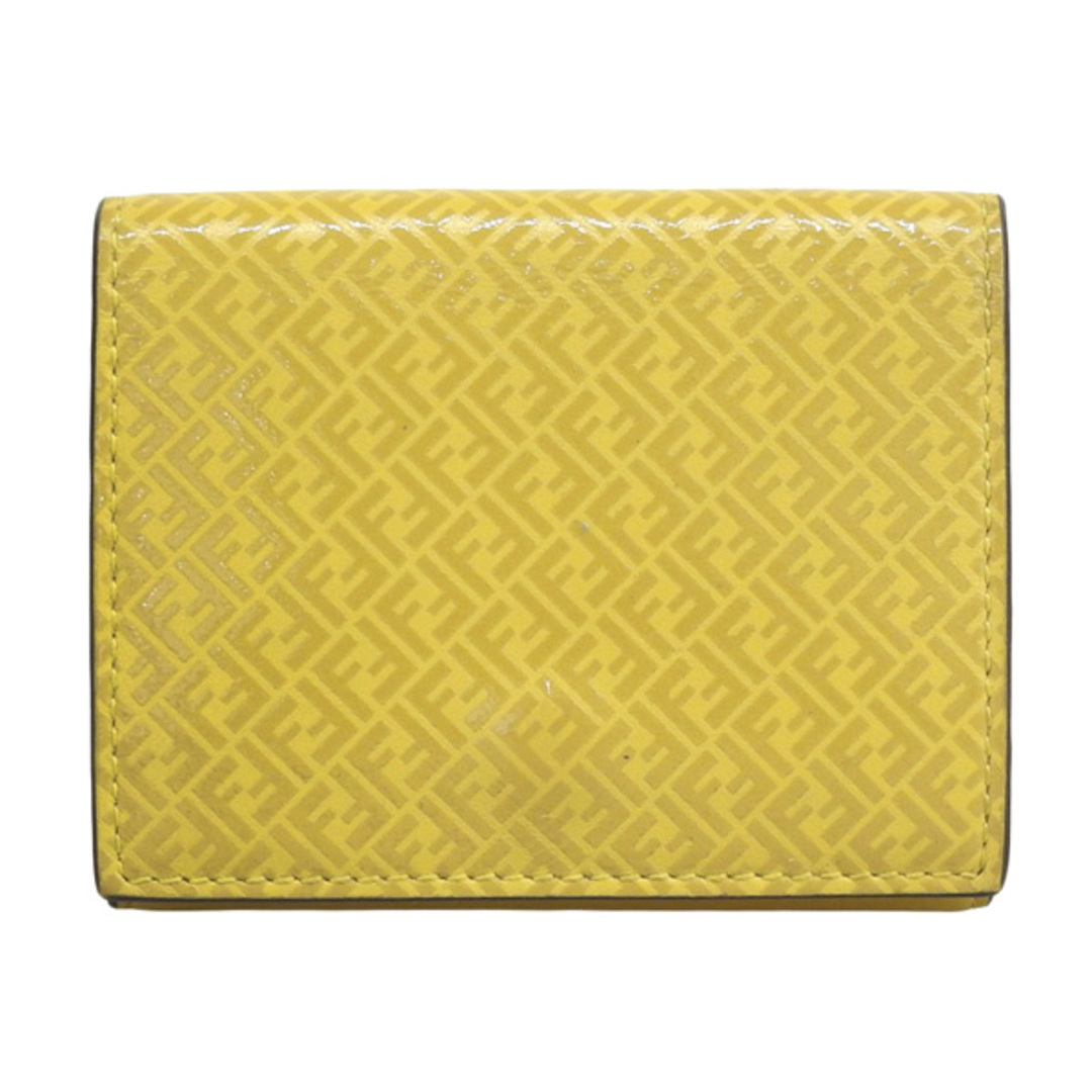 FENDI - 【中古】FENDI フェンディ レザー マイクロFF 三つ折り