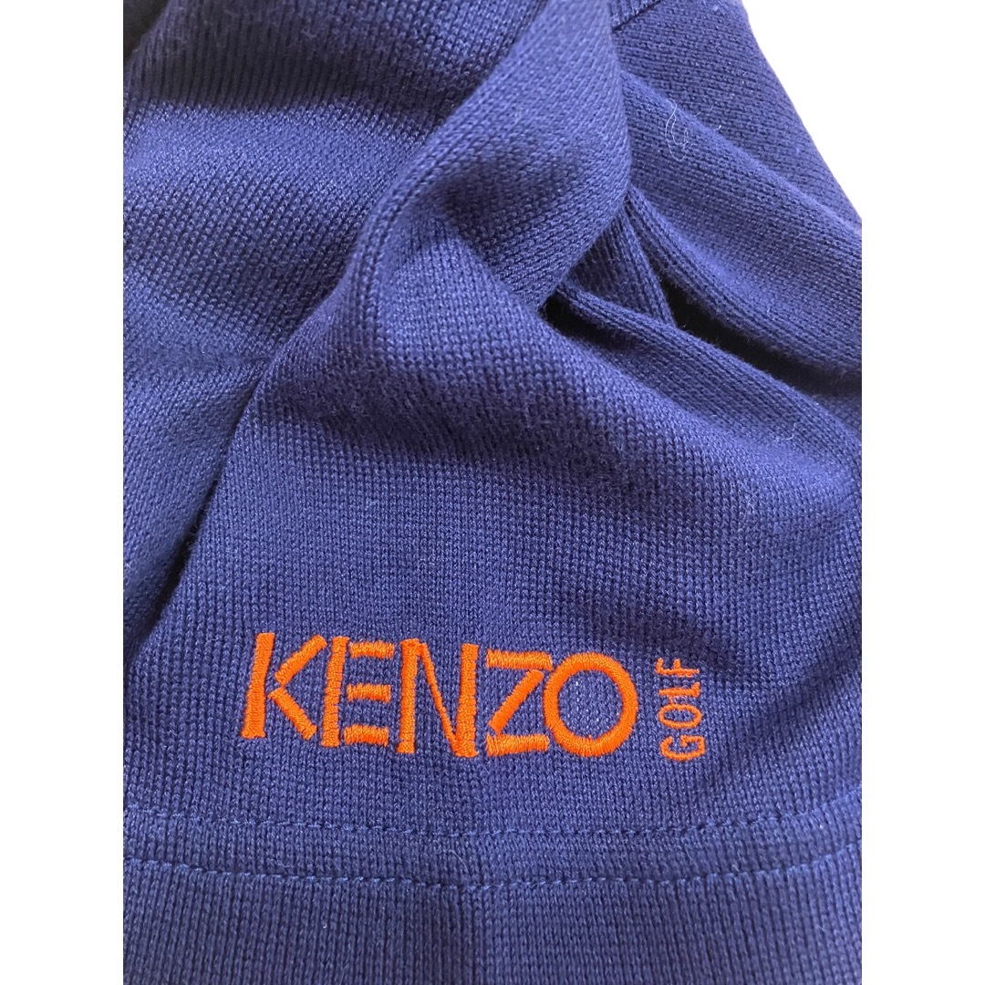 KENZO(ケンゾー)のケンゾー　KENZO GOLF ポロシャツ　ターコイズブルー　チェック　サイズ4 メンズのトップス(ポロシャツ)の商品写真