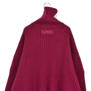 VETEMENTS ヴェトモン 20AW Atelier Zip-Up Neck ジップアップ ハイネックニット 長袖セーター ジャケット ラズベリー UAH20KN612