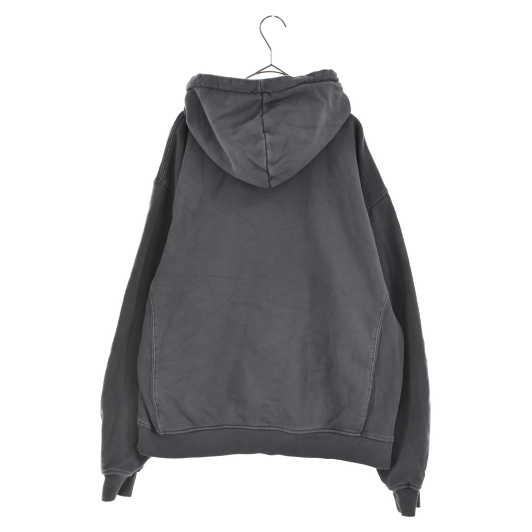 KITH キス 20AW WILLIAMS III HOODIE OVERDYE KH2559 ウィリアムズ フーディ ボックスロゴプルオーバーパーカー チャコールグレー 1