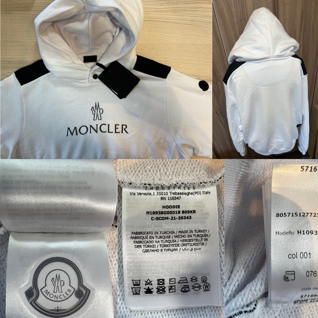 ☆未使用・本物保証☆MONCLER Same But パーカー XS　ホワイト色