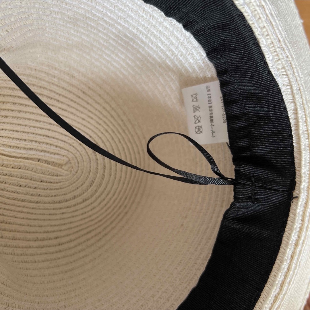 麦わらハット レディースの帽子(麦わら帽子/ストローハット)の商品写真