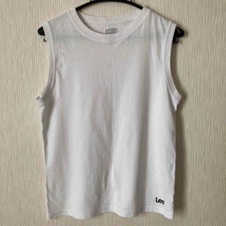 Lee ノースリーブ　Tシャツ　カットソー　ロゴ(Tシャツ(半袖/袖なし))