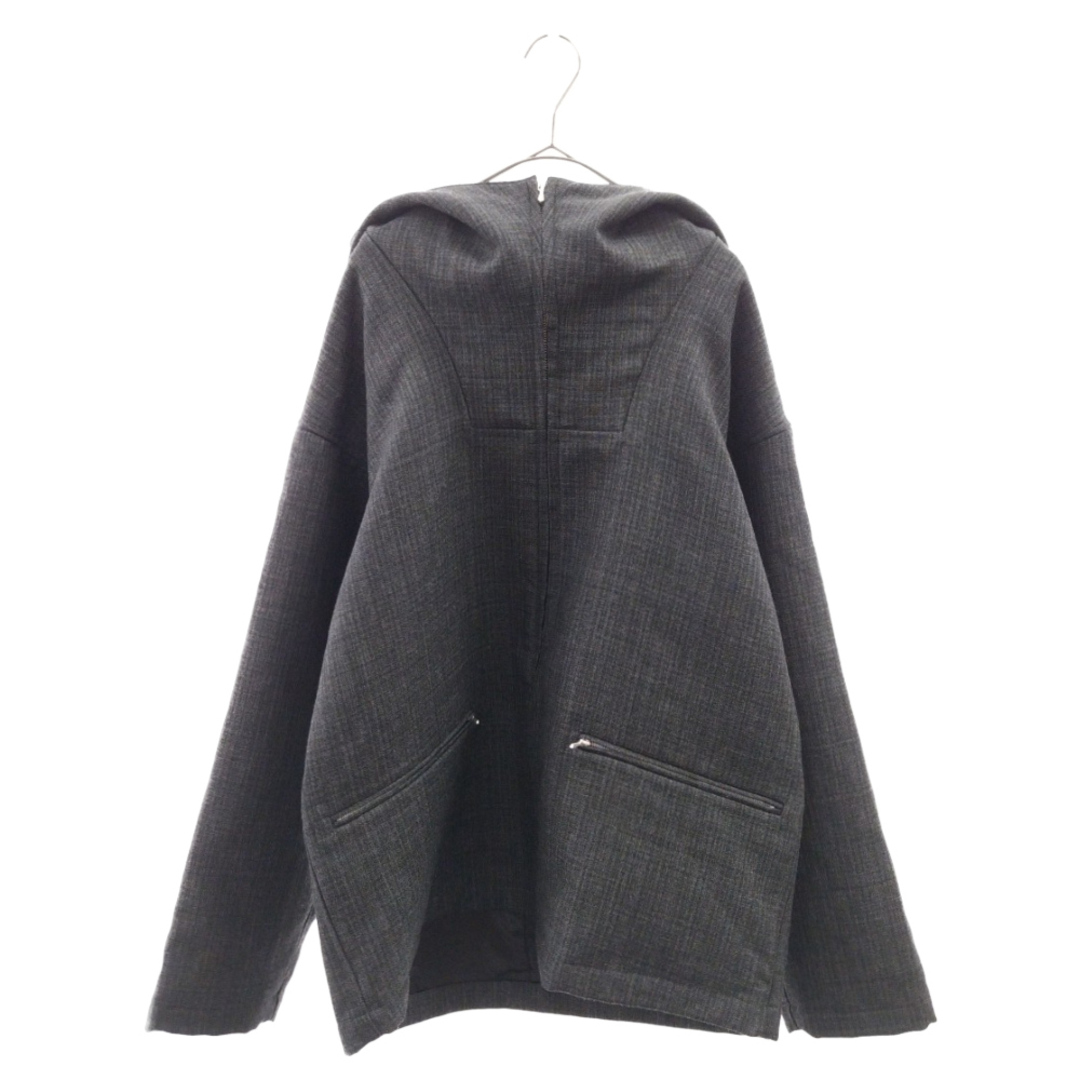 AURALEE オーラリー 20AW BLUEFACED WOOL DOUBLE CLOTH ZIP HOODIE ウール クロス ジップフードジャケット A20AB02BN グレー