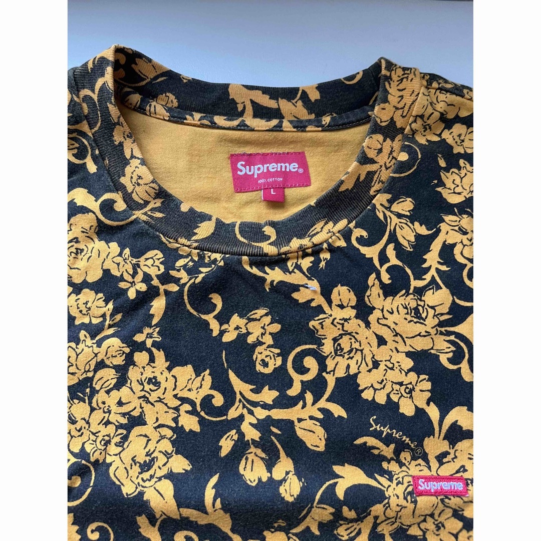 Supreme Small Box Tee black floral - Tシャツ/カットソー(半袖/袖なし)