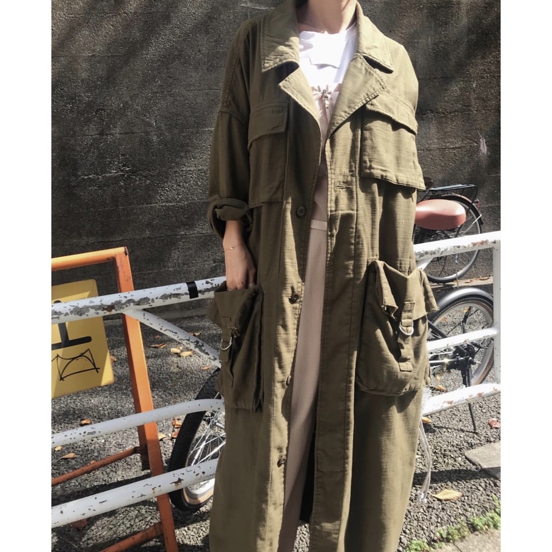 Ameri VINTAGE ARMY POCKET LONG COAT | www.angeloawards.com