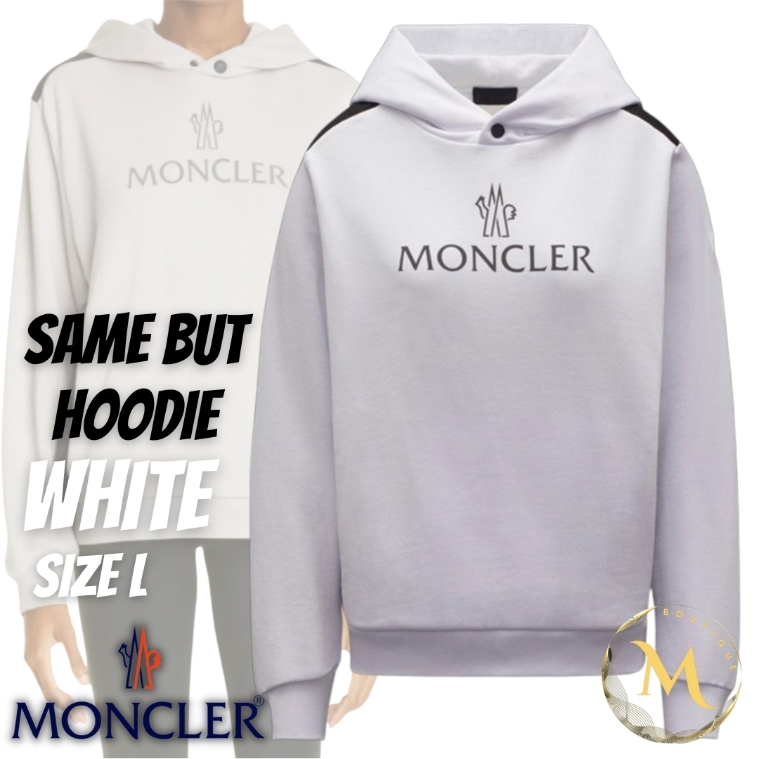 ☆未使用・本物保証☆MONCLER Same But パーカー L　白色