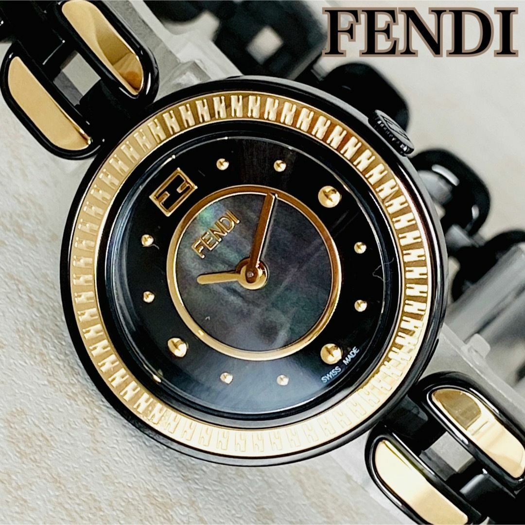 新品 定価17.4万 FENDIフェンディ レディース腕時計マイウェイ ブラック