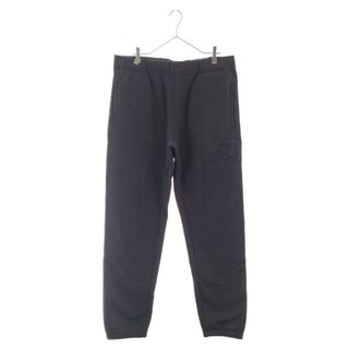 CHROME HEARTS GRP Y NOT Sweat Pants クロムハーツ ワイノットスウェットパンツ クロスレザーパッチ シルバープレート ブラック サイズL【230526】【-A】【me04】