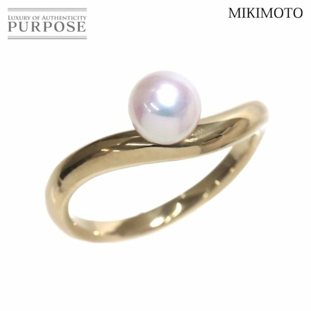 MIKIMOTO　ミキモト　天然アコヤ本真珠リング　K18YG 　パール6.2