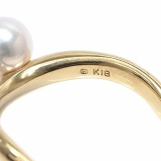 MIKIMOTO - ミキモト MIKIMOTO アコヤ真珠 5.8mm 11.5号 リング K18 YG ...