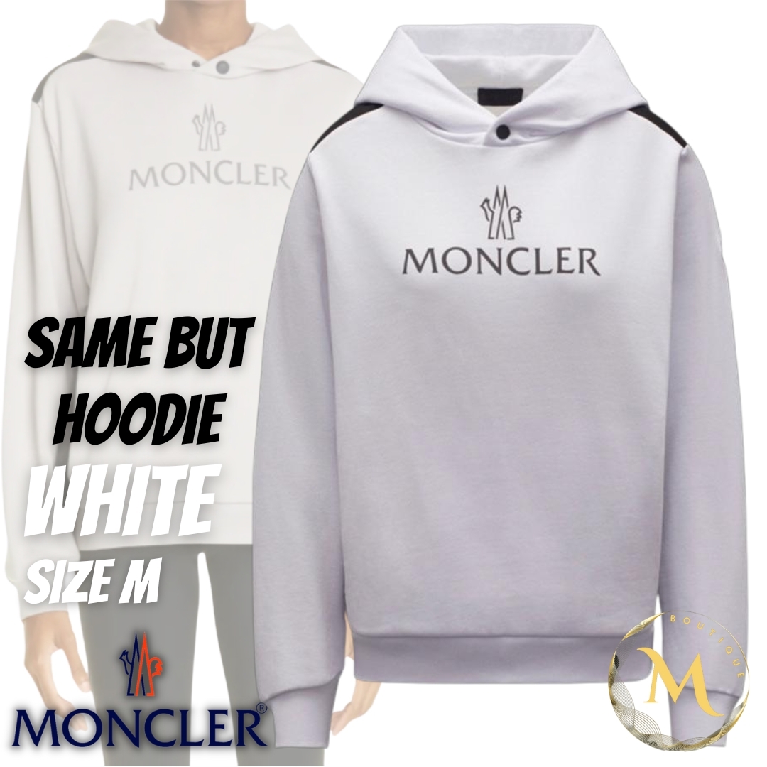 ☆未使用・本物保証☆MONCLER Same But パーカー M　白色